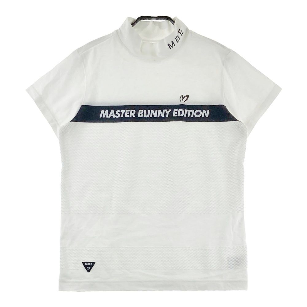 サイズ：1 MASTER BUNNY EDITION マスターバニーエディション モックネック半袖Tシャツ ホワイト系 [240101598032] ゴルフウェア レディース ストスト
