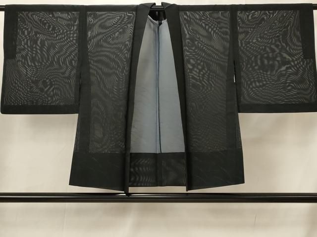 平和屋着物▽羽織　スリーシーズン　春夏秋　塵除け　芝草文　正絹　逸品　AABI0215st