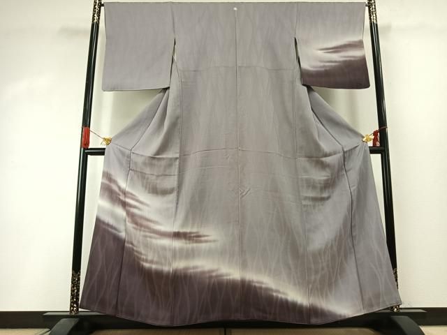 平和屋着物●訪問着　霞文　暈し染め　正絹　逸品　AABI1360fy