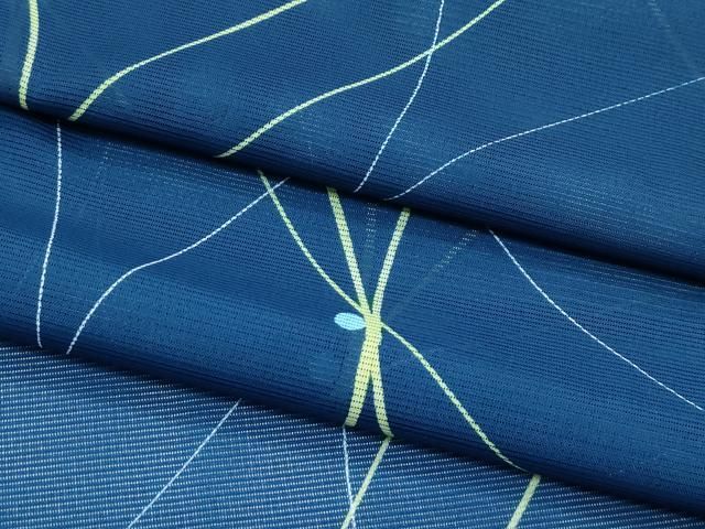 平和屋着物＊夏物　小紋　絽　露芝文　洗える着物　未使用　CABF4566rv