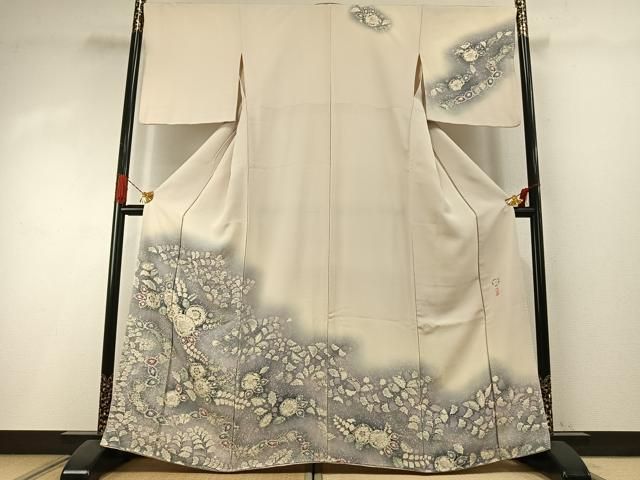 平和屋着物●越後十日町の一流染匠　桐屋・翠山工房　訪問着　辻が花　暈し染め　正絹　逸品　AABI1335fy
