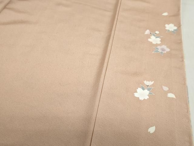 平和屋着物∞道中着　リバーシブル　草花文　暈し染め　ロング丈　反端付き　正絹　逸品　未使用　CABD4665ua 平和屋着物＃道中着 横段草花文 暈し染め 正絹 逸品 CABF6203dyの通販