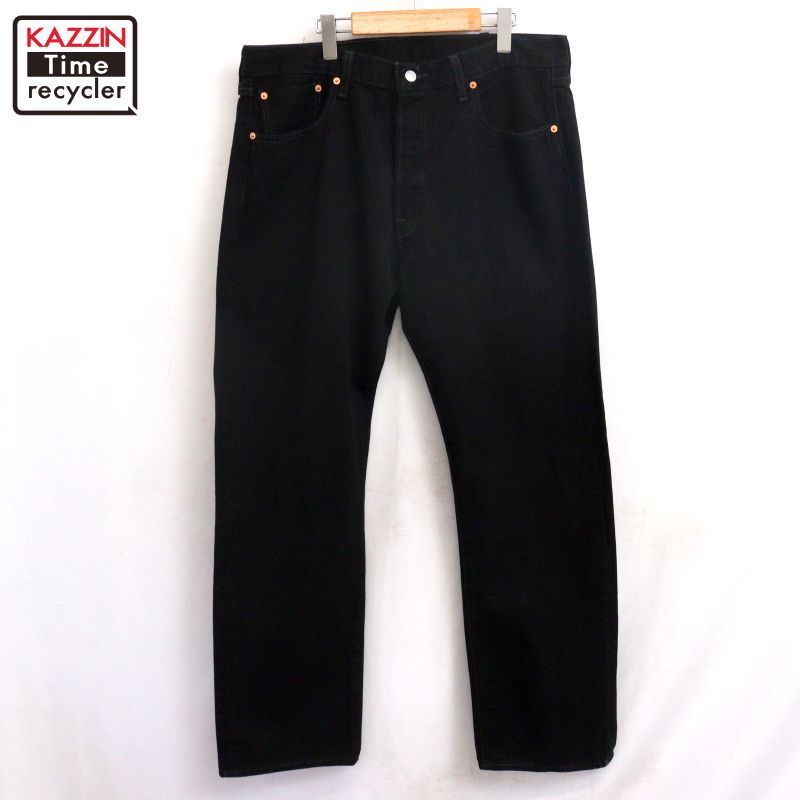 00s Levi's 501 ブラック デニムパンツ メンズ XLサイズ相当 ビッグサイズ オーバーサイズ