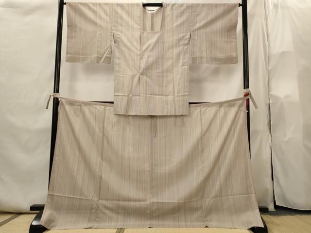 平和屋着物▽二部式　道行コート　スリーシーズン　春夏秋　塵除け　縞　正絹　逸品　AABI0211st 24,336円