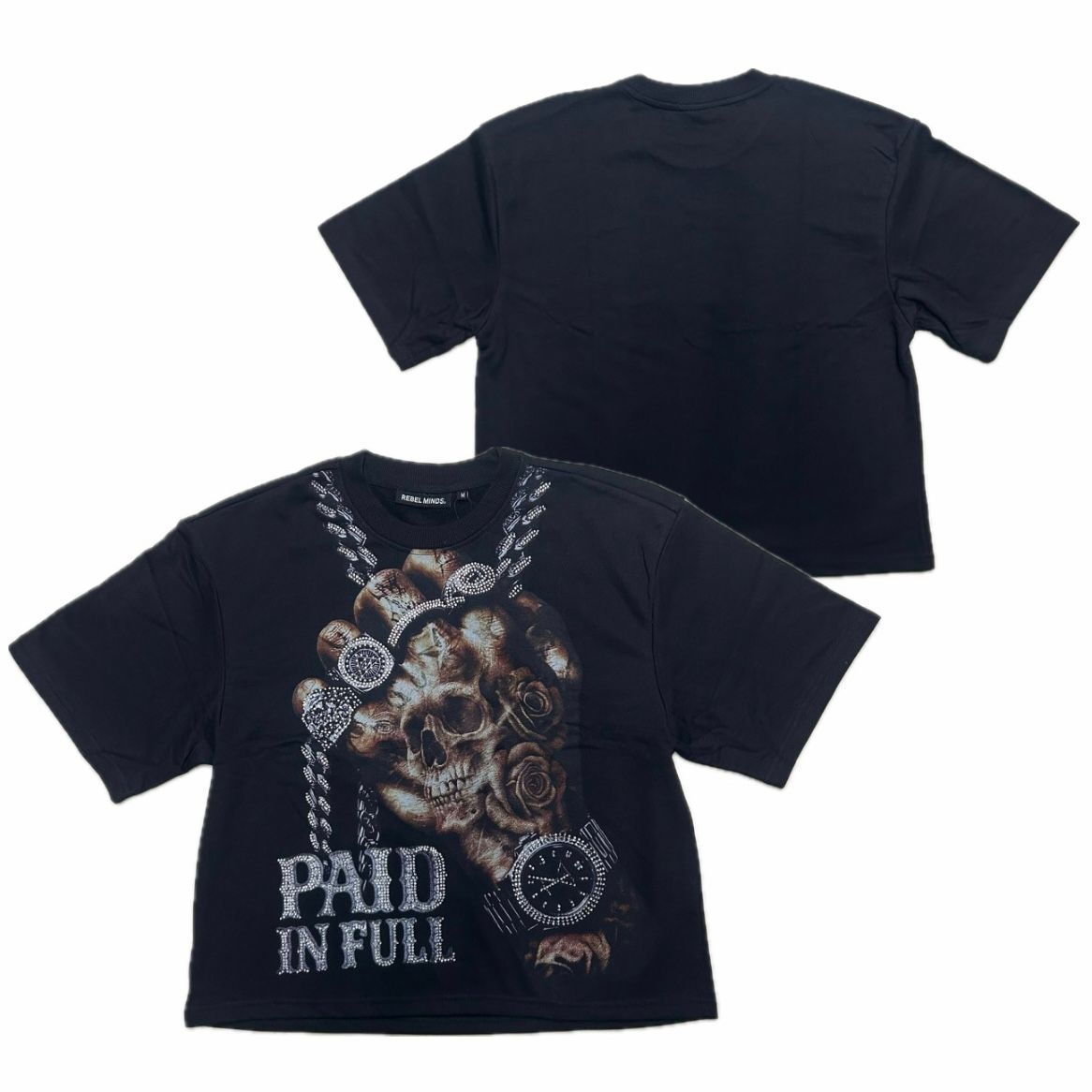 米国ブランド REBEL MINDS レーベルマインド Cropped T-Shirts クロップドTシャツ (CropT33)