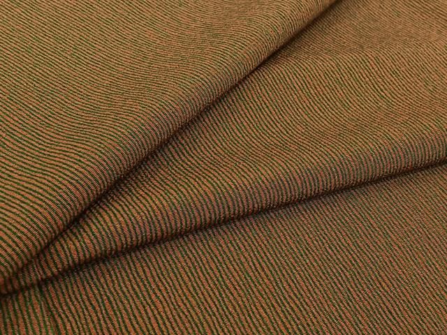 平和屋着物▽上質な小紋　単衣　変わり縞　正絹　逸品　未使用　AABI2138jh