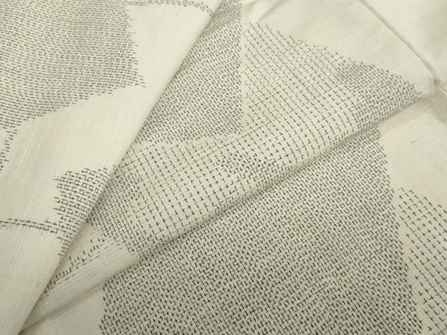 平和屋着物▽上質な紬　単衣　色紙重ね文　正絹　逸品　DABD9737ud 15,184円