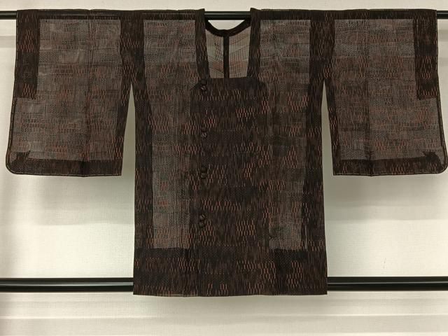 平和屋着物▽道行コート　スリーシーズン　春夏秋　塵除け　霞文　正絹　逸品　AABI2149jh