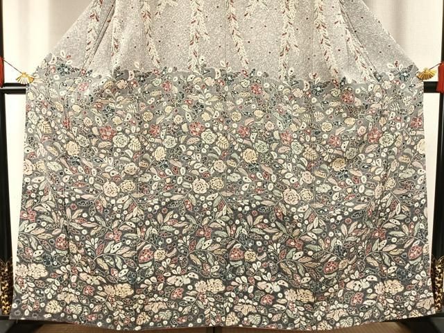 平和屋着物■訪問着　辻が花文　暈し染め　金彩　正絹　逸品　未使用　AABI0235st 平和屋着物□訪問着 辻が花文 暈し染め 金彩 正絹 逸品 未使用