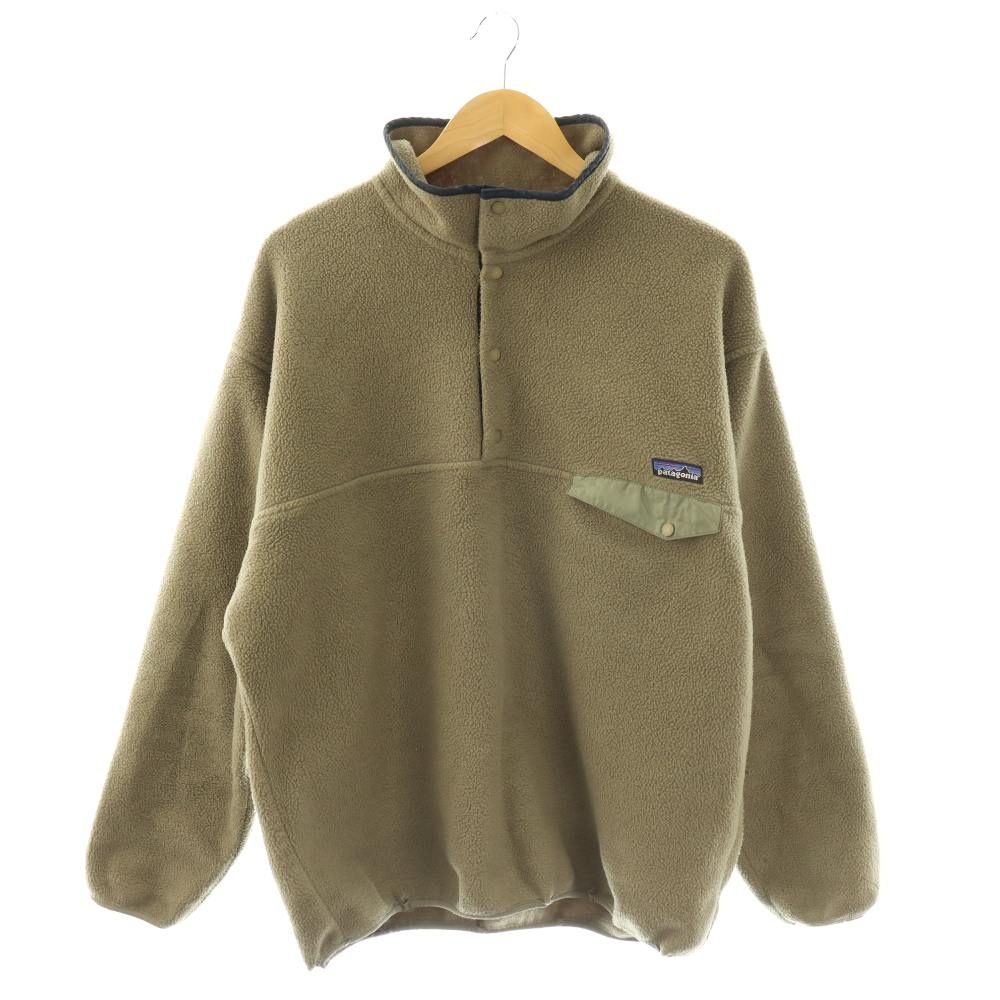 パタゴニア Patagonia 90s synchilla シンチラ スナップT プルオーバー フリースジャケット L カーキ オリーブ 緑 グリーン /DO
