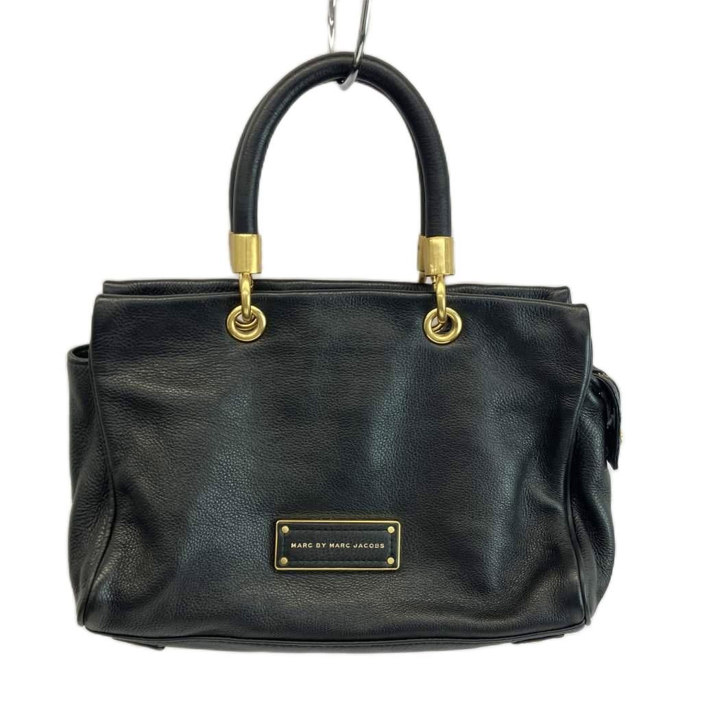 マークジェイコブス MARC JACOBS ハンドバッグ ショルダー 2WAY レザー ロゴプレート 黒 ブラック /XZ ■GY13 8,066円