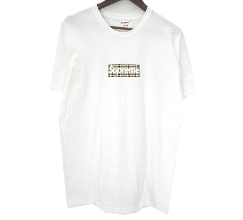 シュプリーム Supreme × バーバリー Burberry 22SS 【 Box Logo Tee 】 ノヴァ チェック ボックス ロゴ 半袖 Tシャツ 49861
