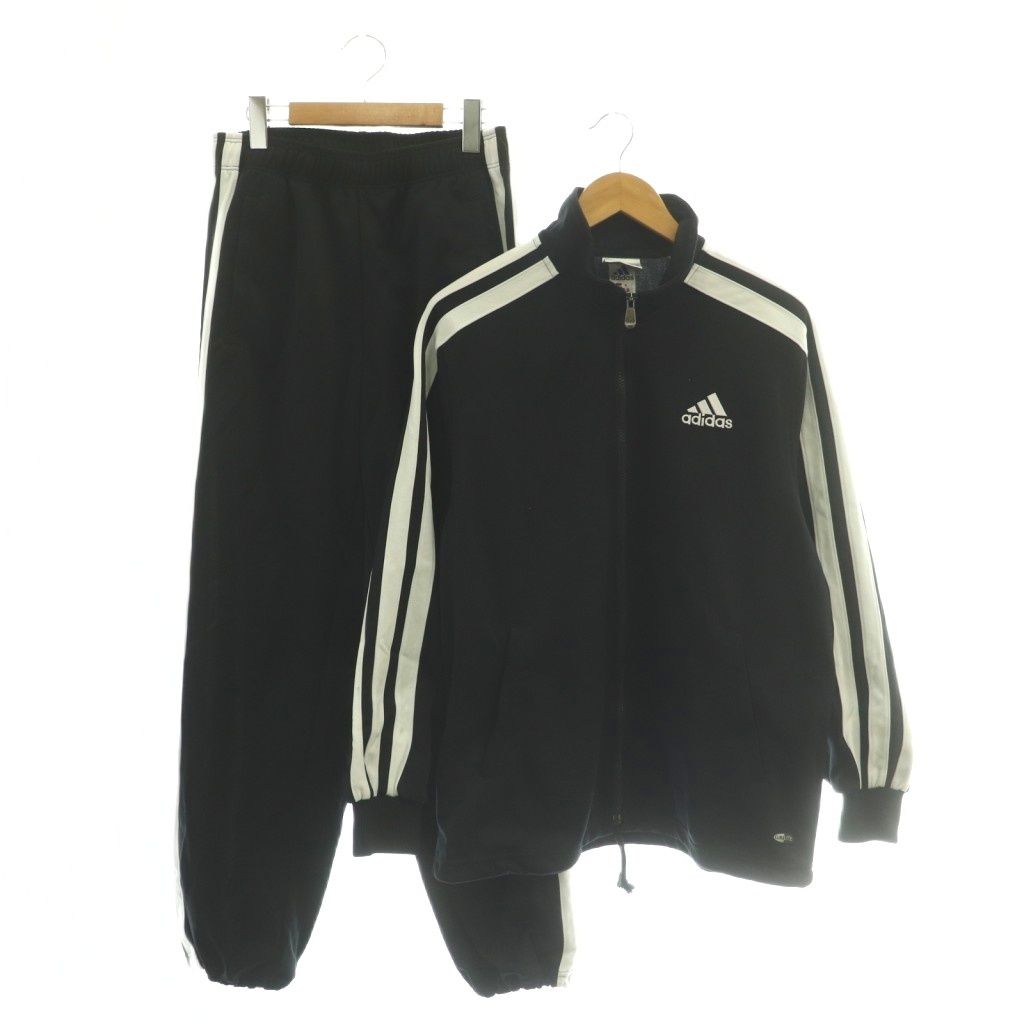 アディダス adidas ジャージ セットアップ トラックジャケット パンツ L ブラック JD2002 /DF ■GY18