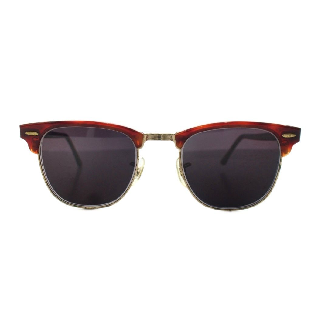 レイバン RAY BAN サングラス ハーフリム べっこう柄 茶 ブラウン 黒 ブラック W1117 /AN78 ■GY42