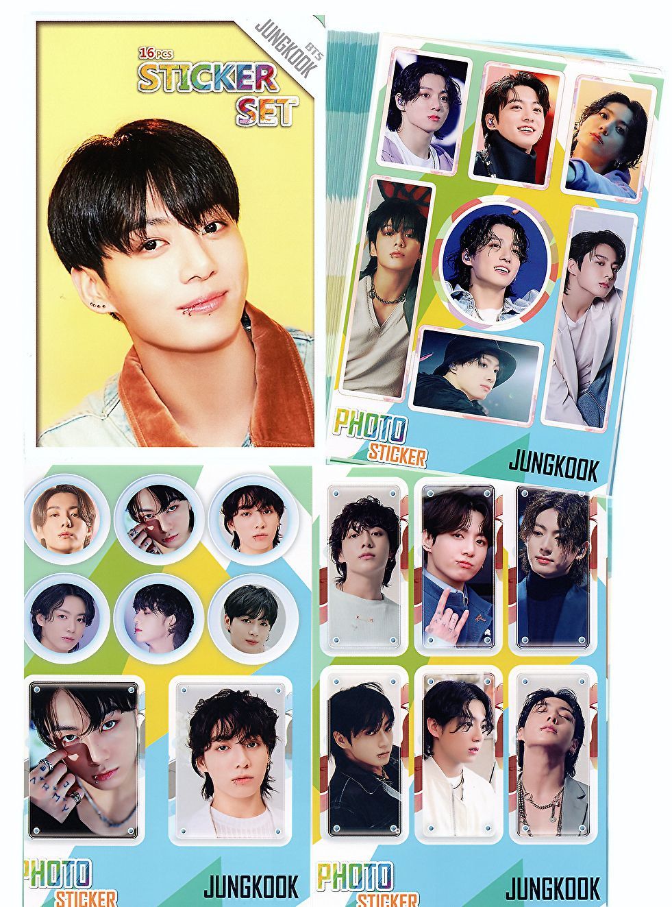 BTS ジョングク グッズ ステッカーセット 87枚入 フォトステッカー
