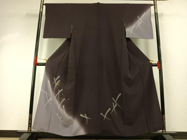 平和屋着物○訪問着 花蝶文 暈し染め 金彩 正絹 逸品 AABI1224fy