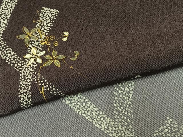 平和屋着物○訪問着 花蝶文 暈し染め 金彩 正絹 逸品 AABI1224fy