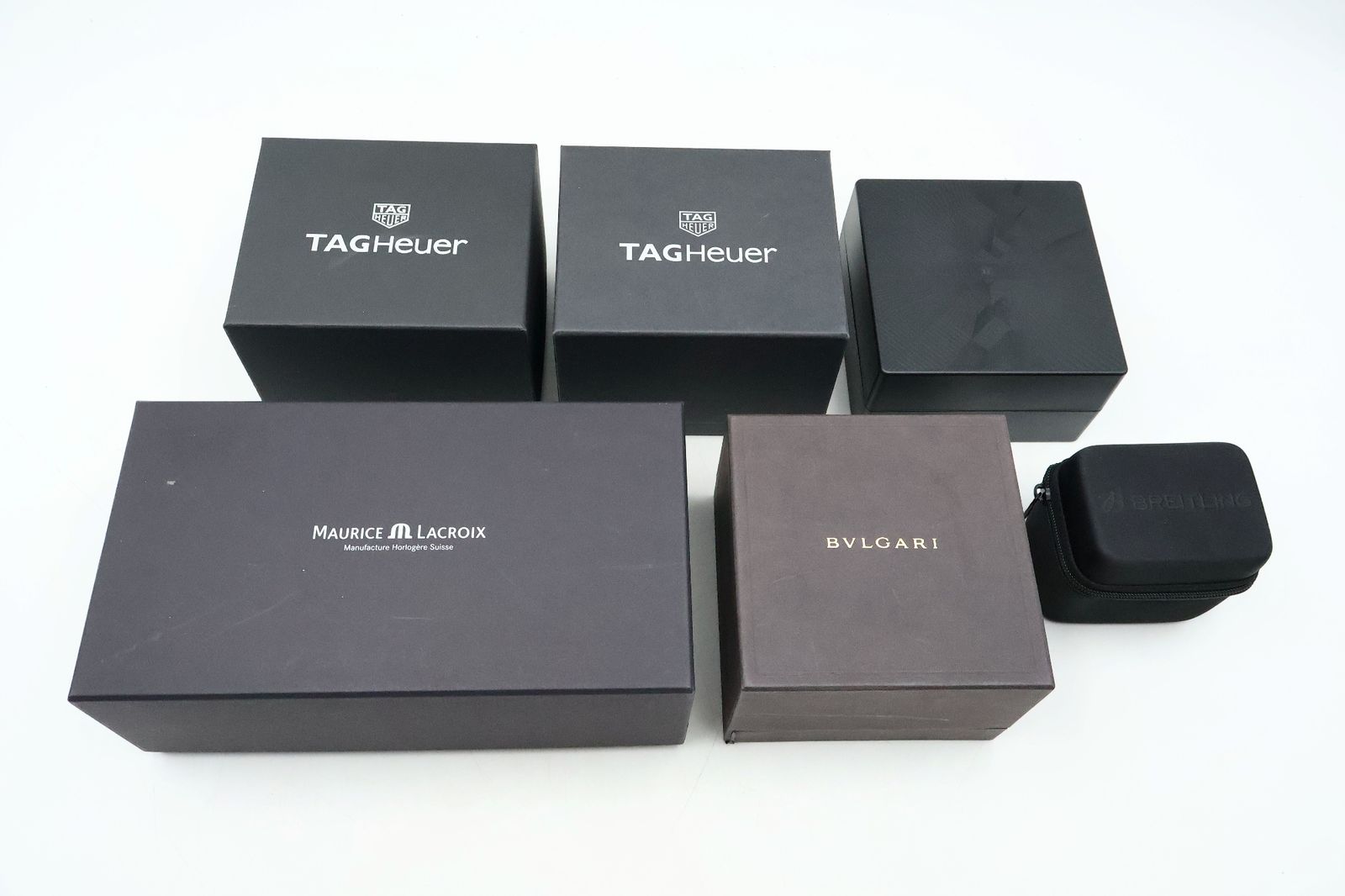 美品　タグホイヤー　モーリスラクロア　ブライトリング　ブルガリ　空箱 ボックス BOX 6個セット_Y6607 10,224円