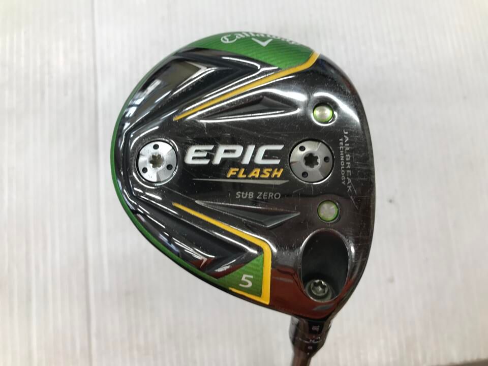 キャロウェイ　EPIC FLASH SUB ZERO　18度　ディアマナ サンプ 65　Sフレックス　フェアウェイウッド　中古【最短即日発送】