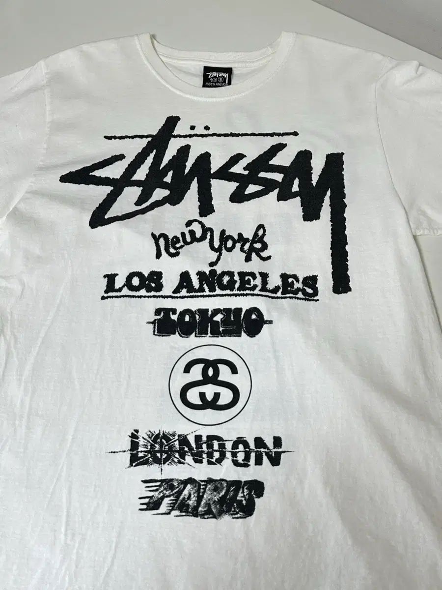 STUSSY ツアー Tシャツ 半袖 白 日本限定