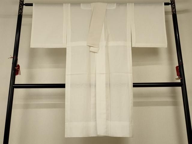 平和屋着物＊夏物　長襦袢　絽　白色　洗える着物　AABI0672jd