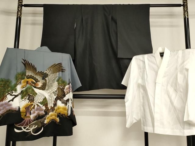 平和屋着物[]七五三　男の子　5歳　祝着・羽織・長襦袢（単衣）セット　兜　松　AABH2942ja 19,240円