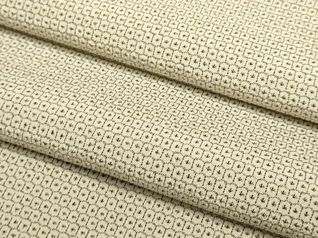 平和屋着物●本塩沢　110亀甲　総詰め　正絹　逸品　DABE9620du