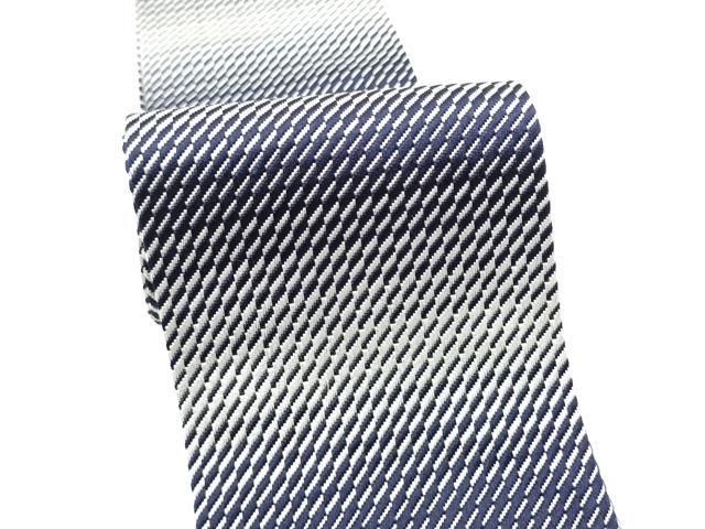 メンズ 平和屋着物○男性 本場筑前博多織 角帯 斜線文 正絹 逸品