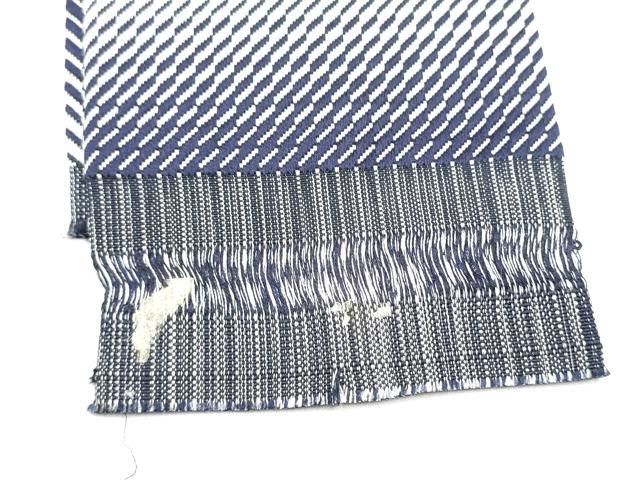 平和屋着物○男性 本場筑前博多織 角帯 斜線文 正絹 逸品 CABF8600hy