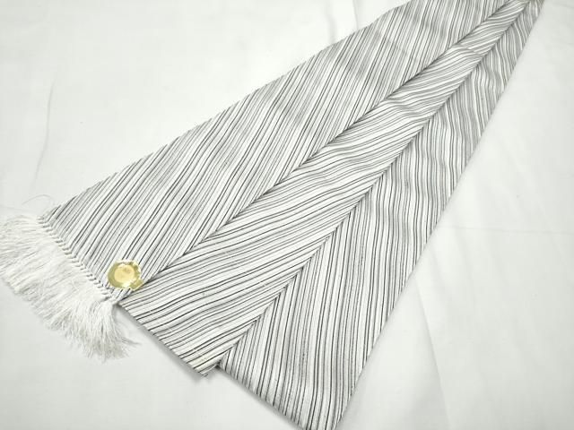 平和屋着物●男性　角帯　斜線文　正絹　逸品　CABF8610hy 18,200円