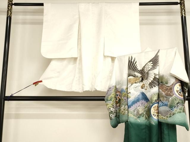 平和屋着物[]七五三　男の子　5歳　祝着・羽織セット　鷹　風景文　暈し染め　金彩　金通し地　AABH2936ja 19,240円
