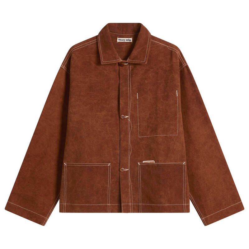 ストーリーエムエフジー メンズ アウター ジャケット・ブルゾン Story mfg Canvas Brown WonkyWear Sot Jacket Brown WonkyWear ブラウン
