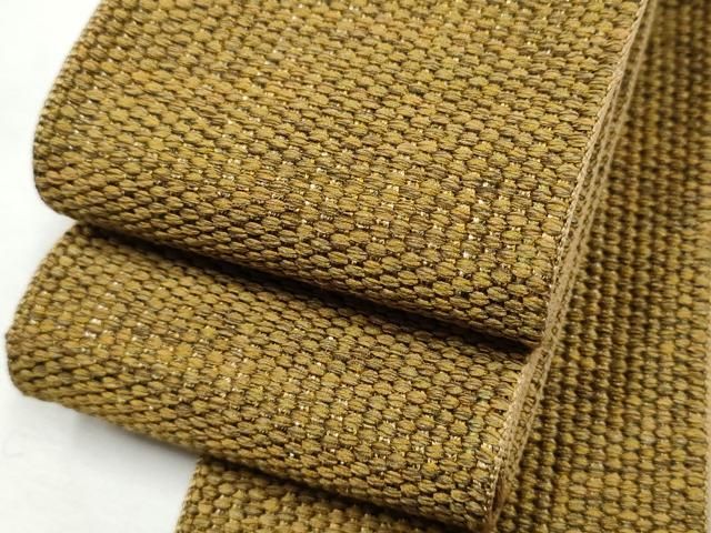 平和屋着物●男性 本場筑前博多織 角帯 霞文 証紙付き 正絹 逸品 CABF8506hy