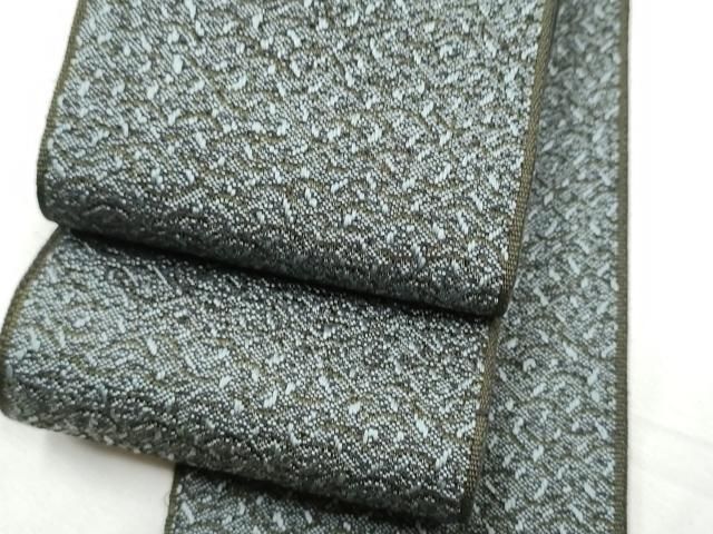 平和屋着物●男性　本場筑前博多織　角帯　霞文　正絹　逸品　CABF8550hy