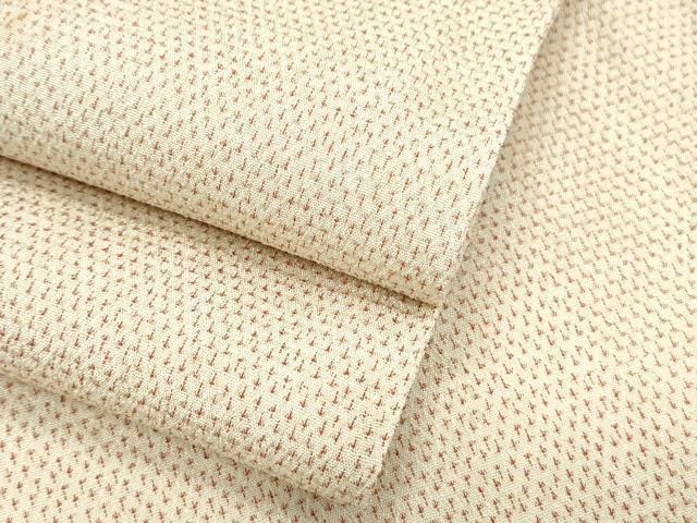 平和屋着物▽塩沢紬　単衣　蚊絣　正絹　逸品　CABF7778th