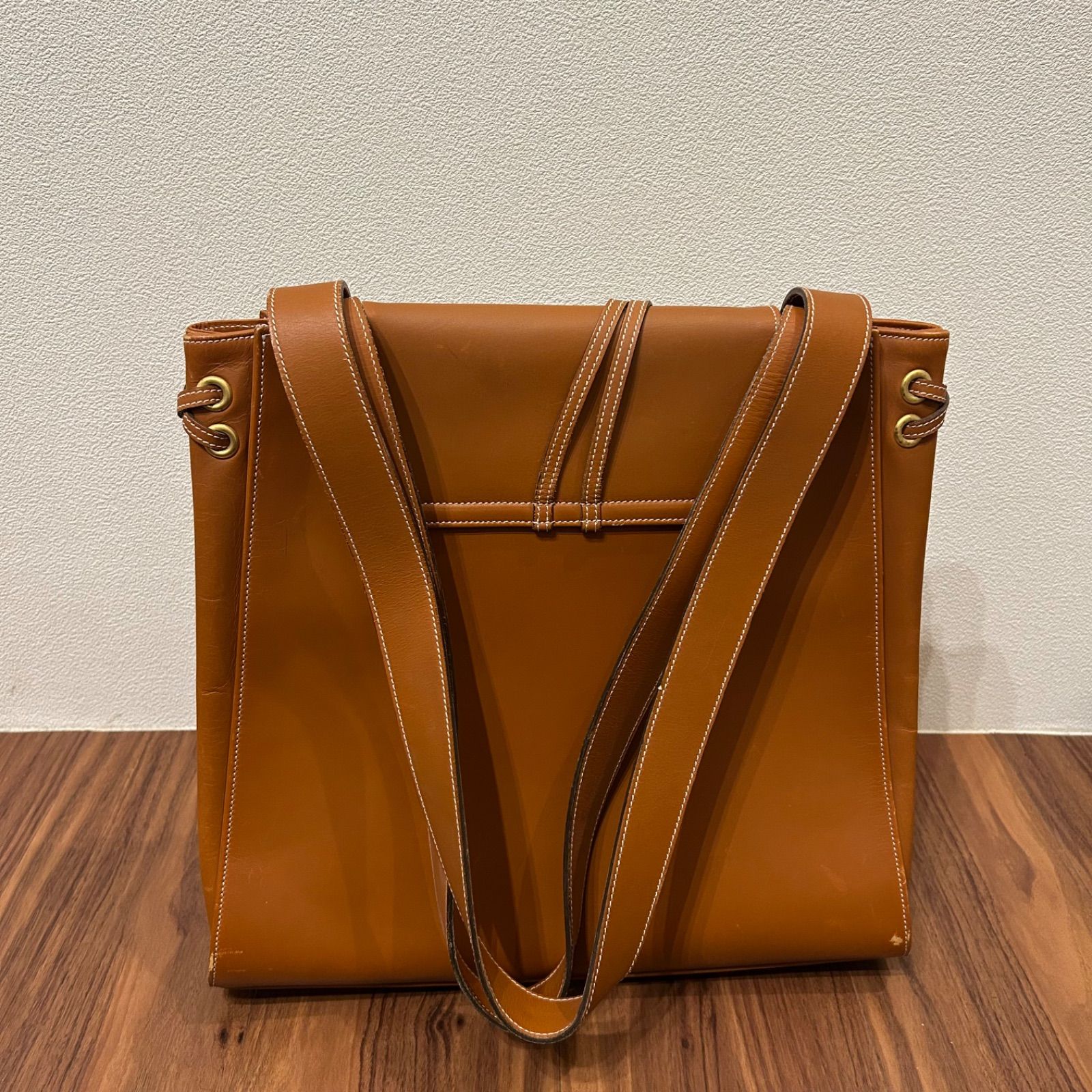 本革製 ROCHAS ロシャス レディース 肩掛け トートバッグ A4収納可能 
