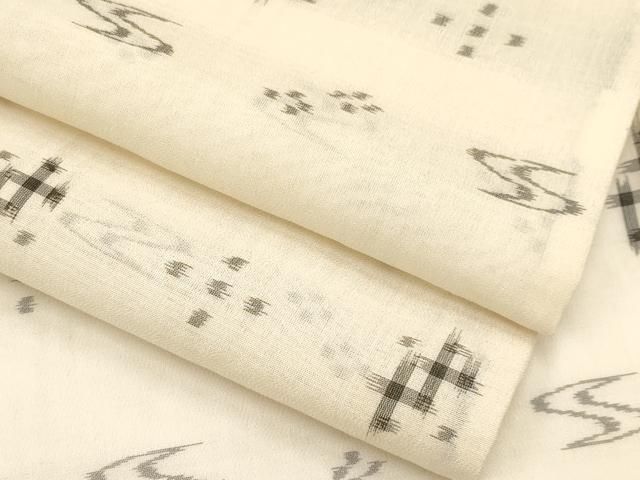 平和屋着物＊夏物　本場琉球絣　夏琉球　正絹　逸品　CABF2609tx