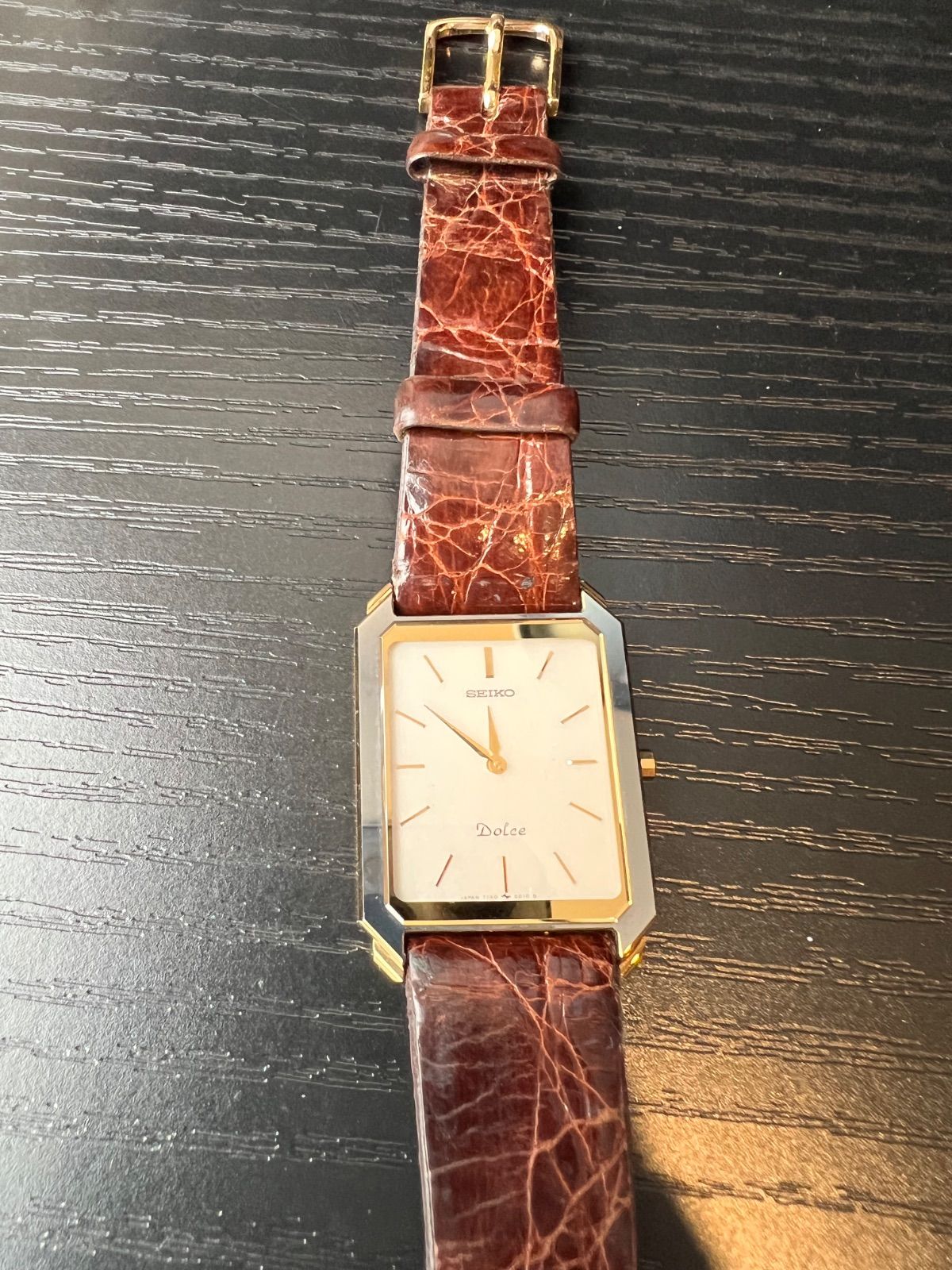 セイコー ドルチェ 超鋼タングステン 7740-5010 時計 SEIKO Dolce クォーツ
