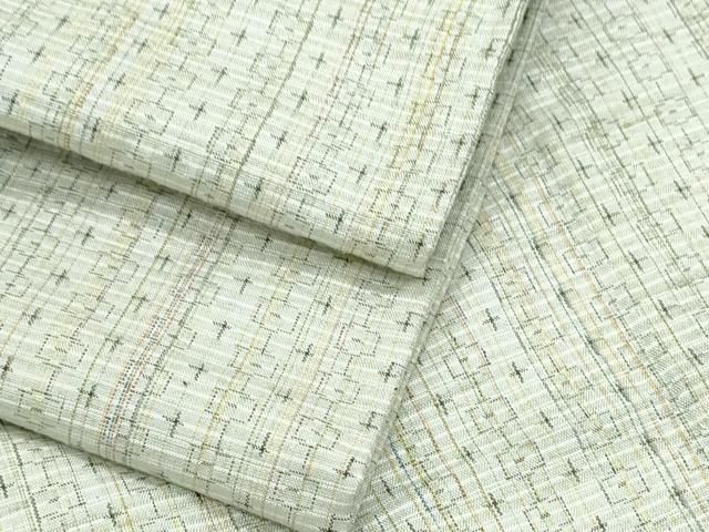 平和屋着物▽上質な紬 単衣 吉祥間道 正絹 逸品 CABF7753th