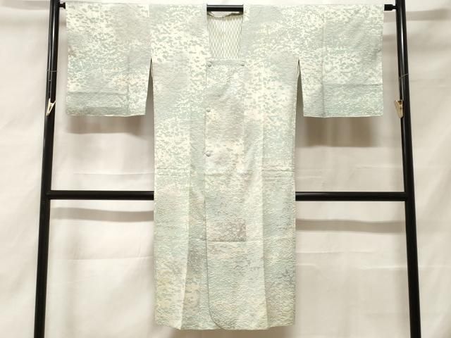 平和屋着物＃道行コート　霞文　暈し染め　ロング丈　正絹　逸品　CABF3884ev