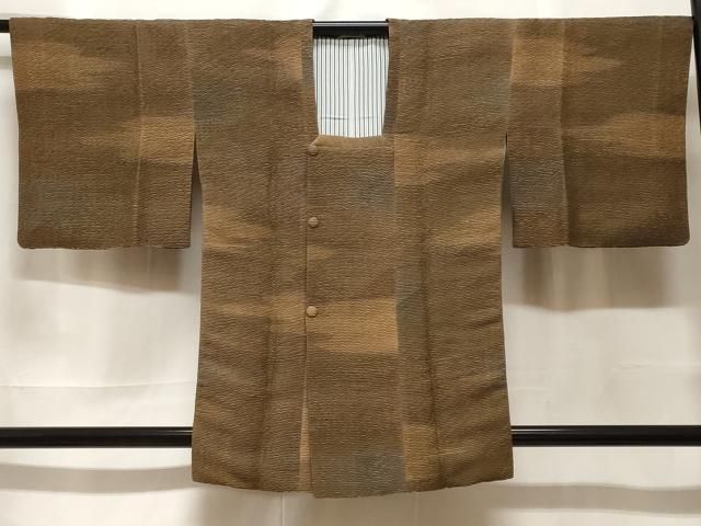 平和屋着物＃道行コート　ふくれ織　霞文　暈し染め　正絹　逸品　CABF3887ev