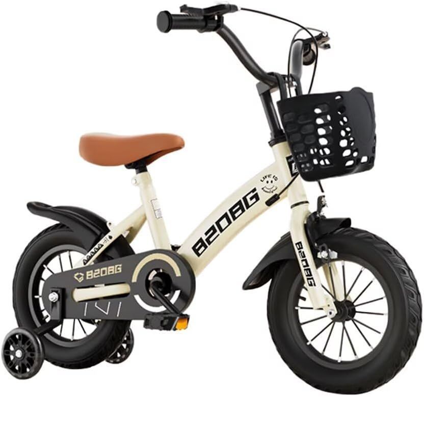 AORTD 子ども自転車 18インチ 補助輪付き 子供用 可愛い 女の子 幼児用自転車 組み立て簡単 低学年 男の子 高さ調節可能 カゴ付 キックスタンド 誕生日 プレゼント ギフト