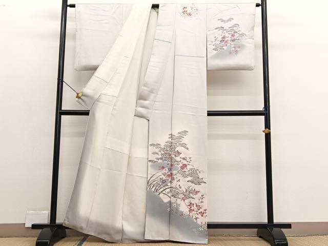 平和屋着物●江戸小紋　万筋　梅染色×灰梅色　やまと誂製　正絹　逸品　BAAW3450mz 楽天市場】平和屋着物○江戸小紋 万筋 月白色×留紺色 正絹 逸品 未使用