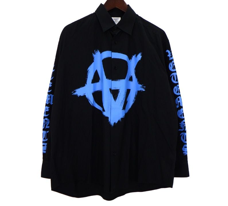 ヴェトモン VETEMENTS 【 UA53SH650N 】 アナーキー ロゴ ロングスリーブ 長袖 シャツ 49864