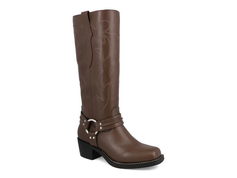 ミア レディース シューズ ブーツ・レインブーツ Mia Diego Riding Boot Dark Brown ブラウン