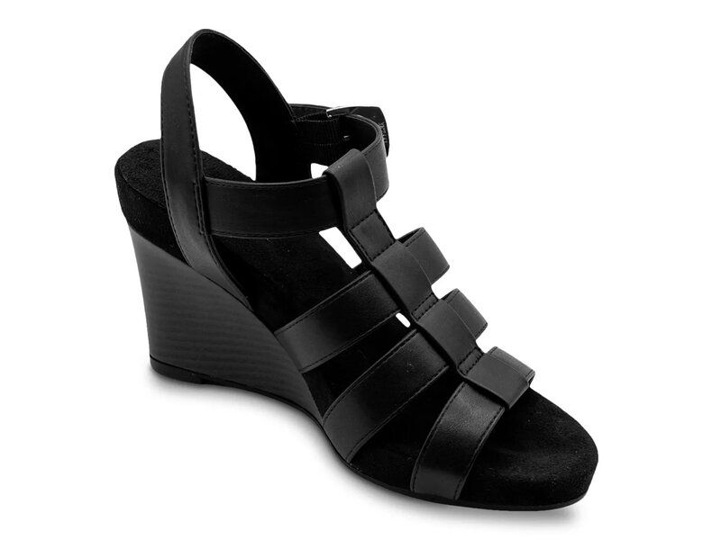 エアロソールズ レディース シューズ サンダル Aerosoles Pippa Wedge Sandal Black ブラック