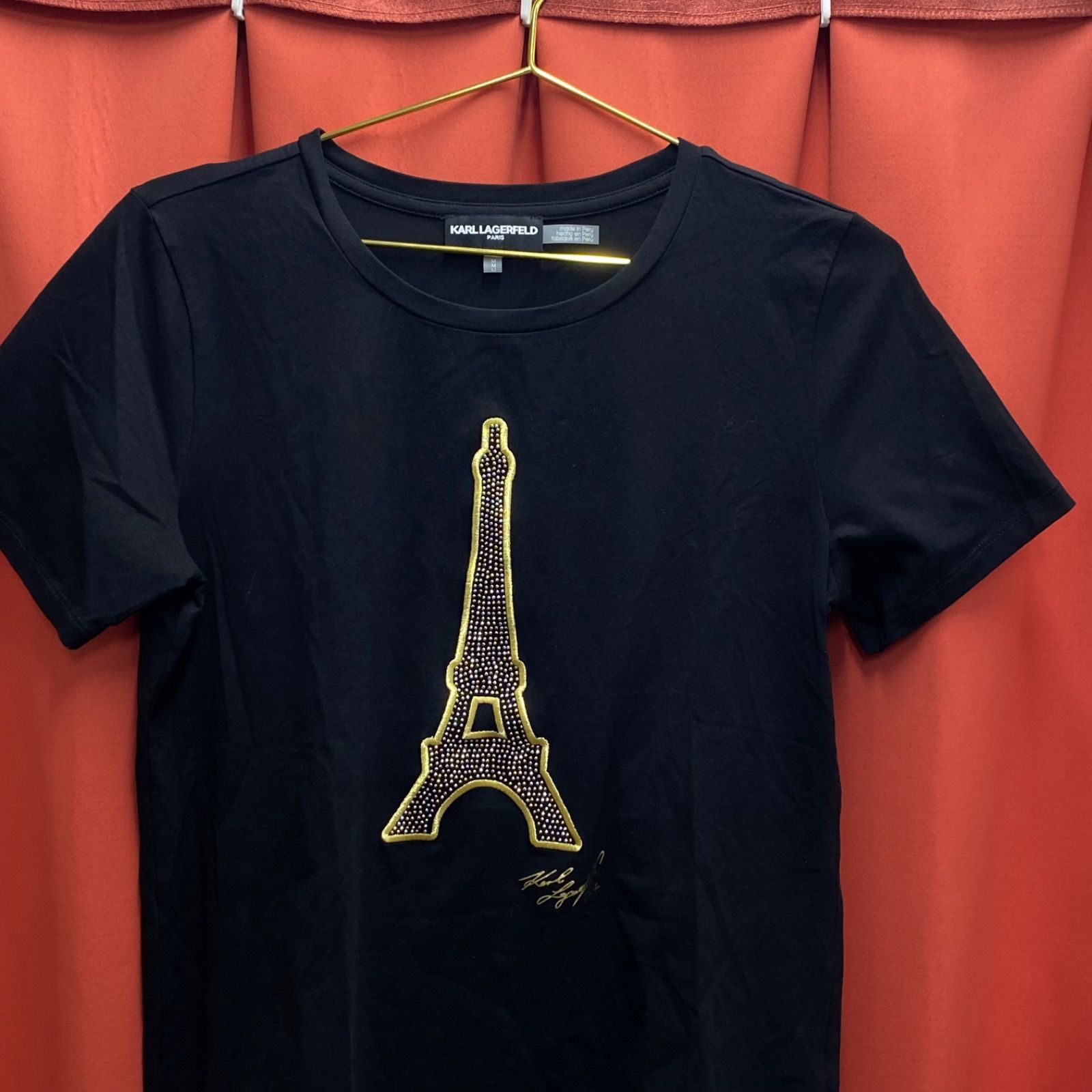 KARL LAGERFELD カールラガーフェルド エッフェル塔 Tシャツ 半袖 ロゴ