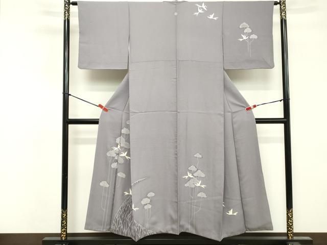 平和屋着物●極上　訪問着　作家物　型染め　成り物　花鳥蝶文　暈し染め　狐色地　逸品　CYAA4348s6 楽天市場】平和屋着物○染芸研究所 創め司 奥村右子 訪問着 枝花文 暈