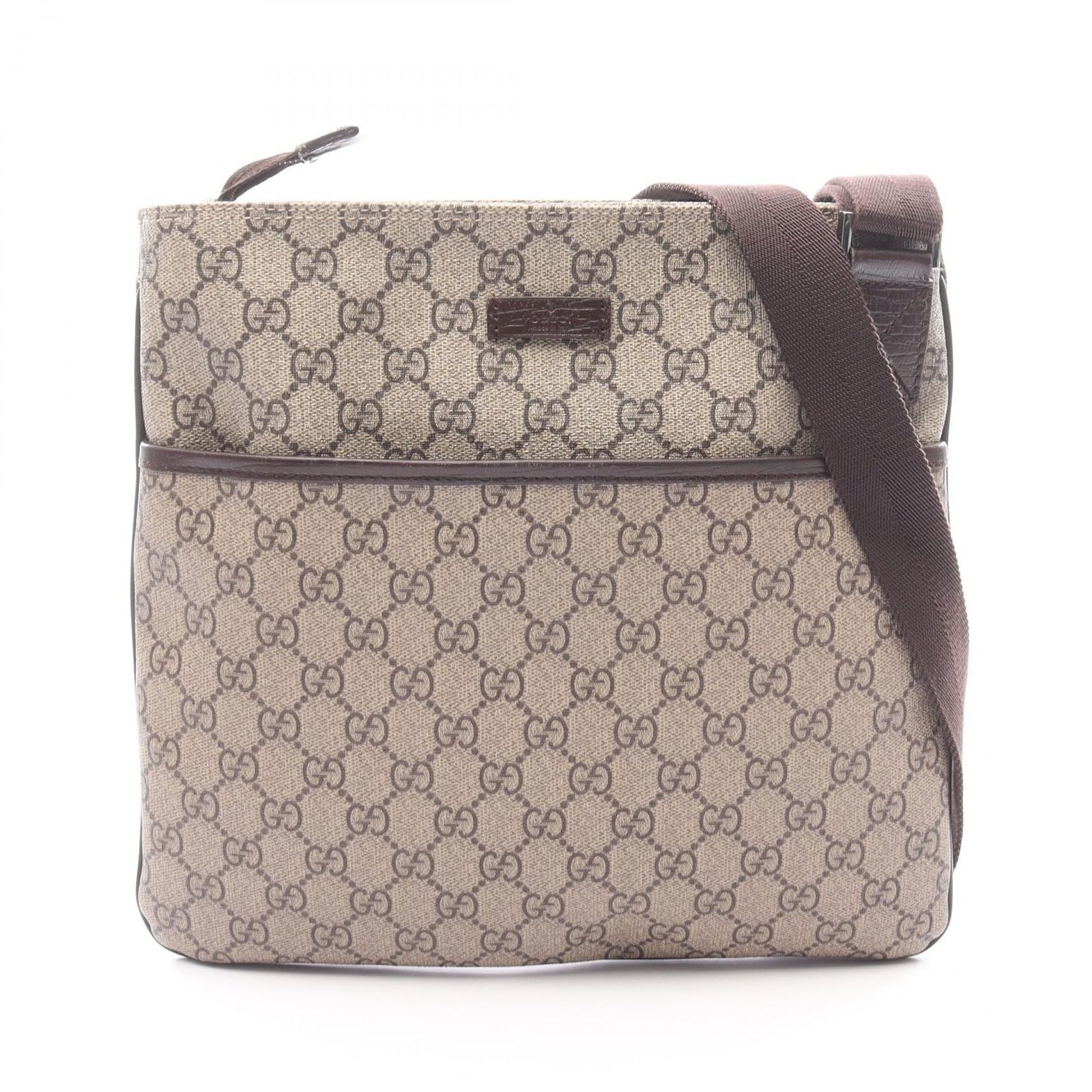 グッチ GUCCI ショルダーバッグ GGスプリーム 141626 ベージュ PVC 