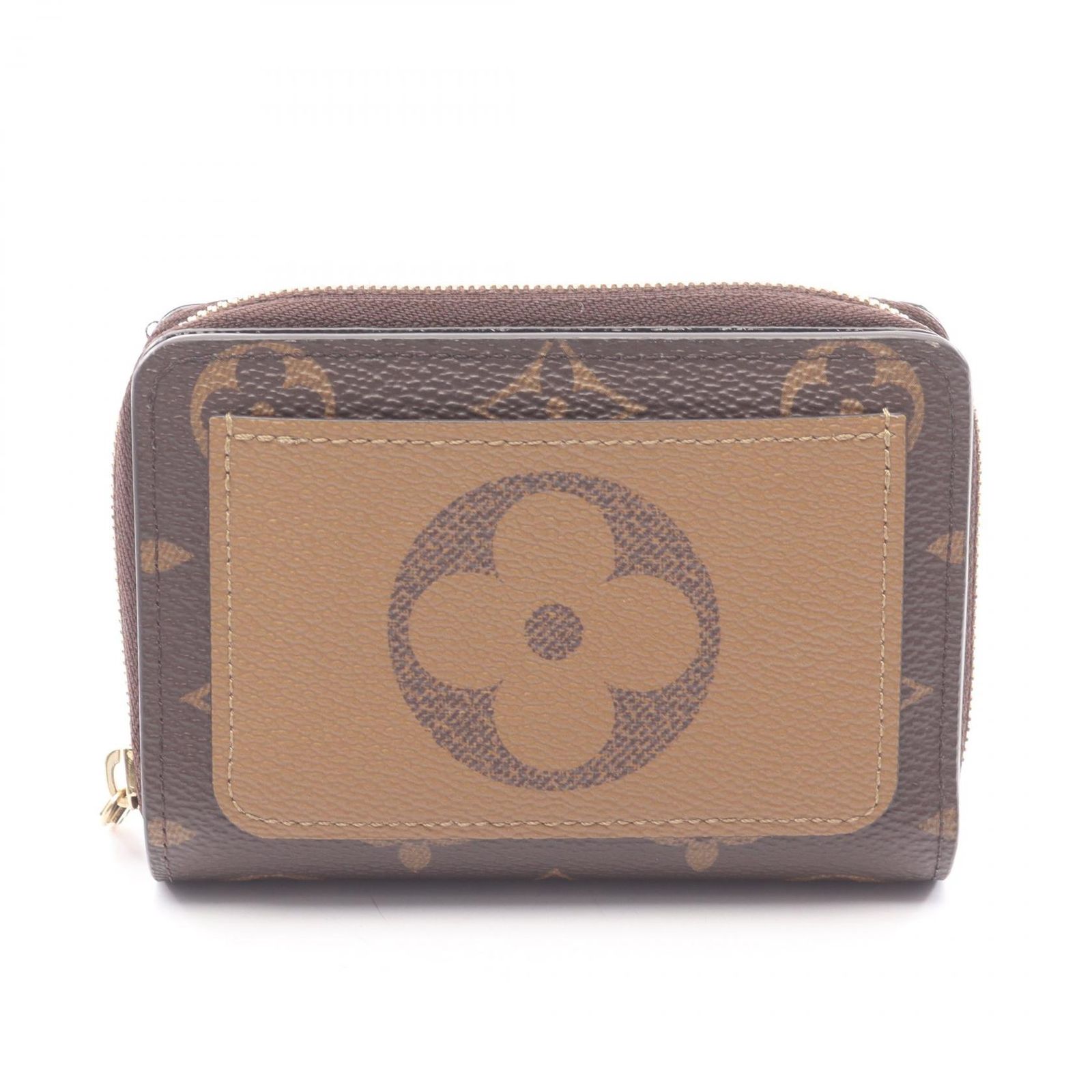 ルイ・ヴィトン LOUIS VUITTON 二つ折り財布 ポルトフォイユ ルー モノグラムリバース M81461 レザー ポルトフォイユ・ルー レディース Used B